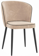 Стул DikLine 347 Е52 бежевый/черный