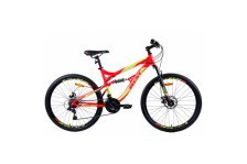 Велосипед горный Aist Avatar Disc 21 скорость, стальная рама 17" красный (колесо 26")