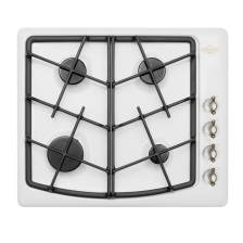 Варочная поверхность газовая СН 1211 К82 (59х51х9,5см)(цвет:белый, варочная поверхность:эмаль)