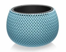 Кашпо Lace 3,9л серо-голубое