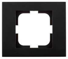 Рамка 1-местная OVIVO GRANO 400-170000-096 черный металик