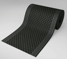 Коврик-дорожка влаговпитывающая Чешуйки (серый) 1,2м