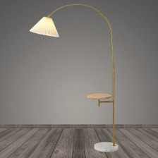 Торшер 200483 золото/белый абажур 1х40W h1650 Е27 DIY22