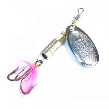 Блесна вращающаяся KUTBERT 5г с опушкой 202126