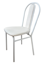 Стул нескладной "Ника 3" до 120кг, 39,5х40х46см молочный/матовый белый СТ3-1/Б Nika