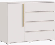 Комод Норд 1 дверь 4 ящика (1200) Кашемир/золото