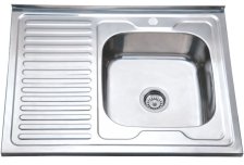 Мойка накладная 80х60 (0,6) h=170 П РМС