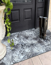 Коврик-дорожка 0,8м SHAHINTEX DIGITAL PRINT Керамогранит 46 серо-голубой