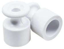 Изолятор BIRONI В1-551-21-100 белый (пластик)