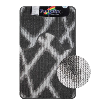 Коврики для ванной комнаты CАНАКС Cross-Loop (2шт) 50х80см 50х40см клетка серый 00854