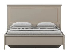 Кровать "Классик" LOZ 160х200 ПМ, МЭ, Глиняный серый
