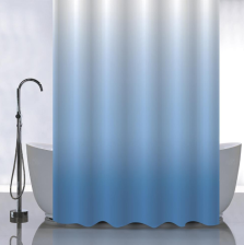 Штора для ванной комнаты 180х180см САНАКС ПЕРЕХОД-СИНИЙ, без колец 01-104