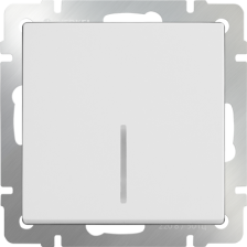 Выключатель 1-м скрытой установки WL01-SW-1G-LED-white белый