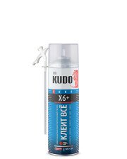 Клей-пена KUDO КЛЕИТ ВСЕ Х6+ 650мл Всесезонная