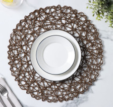 Салфетка d=38 см Доляна Одуванчик коричневый 3567302