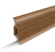 Плинтус Классик Идеал с кабель-каналом дуб тёмный 2,2 м 55 мм
