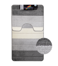 Коврики для ванной комнаты CАНАКС Silver (2шт) 60х100см 50х60см серый 00201