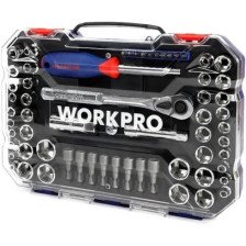 Набор инструментов 63пр в кейсе WORKPRO WP202566