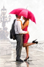 Репродукция картины "Фонарь купидонов" 60/90 рама 2