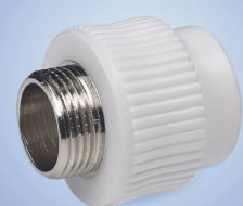 Муфта полипропиленовая разъёмная наружная резьба D25-1/2 Контур