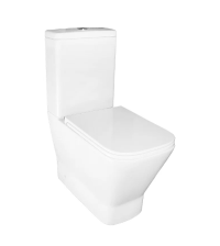 Унитаз Компакт AZARIO JOY белый, безободковый, микролифт, Скрытый Торнадо AZ-2168-UQ3