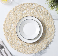 Салфетка d=38 см Доляна Одуванчик бежевый 3567307