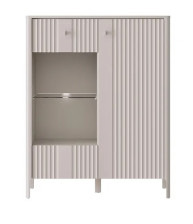 Шкаф с подсветкой "ДАЛИЯ" REG1W1D Персидский жемчуг 132х105х41см 
