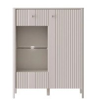 Шкаф с подсветкой "ДАЛИЯ" REG1W1D Персидский жемчуг 132х105х41см 