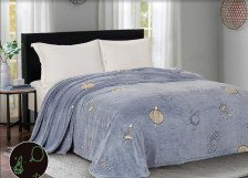 Плед велсофт в чемодане Bamboo Neon 020-PBN 180х200 Cleo