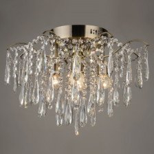 Светильник E1627/4 AB бронза/хрусталь Е27 60W