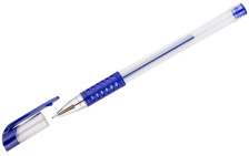 Ручка гелевая синяя 0,5 мм OfficeSpace игольчатый стержень 221709