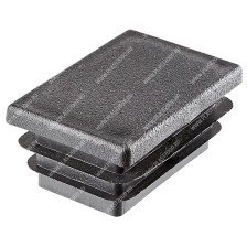 Заглушка прямоугольная 30х60 черн