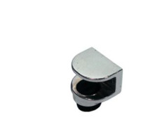 Полкодержатель для стекла под саморез хром 