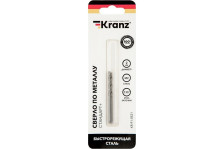 Сверло по металлу 2,0х49х24мм Kranz Стандарт+ P6M5 M2 2шт KR-91-0521