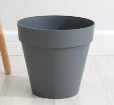 Кашпо со вставкой Эстрагон 14л серый