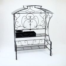 Мангал XL под казан, с крышей, 1,7х1х2,15м 