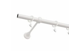 Карниз металл гладкий Дельфа СМ-3293-1Р d19 мм белый 1,8м