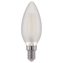 Лампа светодиодная Е14 5W/3000 C37 (матовый филамент) Gauss