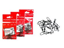 Застежка с вертлюгом с насечкой Extreme Fishing ADD 51-07 №4 тест 40кг