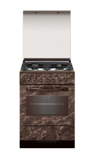 Плита газоэлектрическая Гефест 6302-03 0054 (60x60x85см)(цвет:коричневый с рисунком "мрамор",варочная поверхность:эмаль)