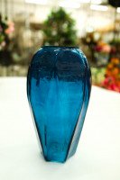 Ваза стеклянная Модерн 16х30см микс 2146