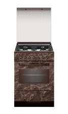 Плита газоэлектрическая Гефест 6302-03 0054 (60x60x85см)(цвет:коричневый с рисунком "мрамор",варочная поверхность:эмаль)