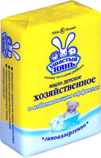 Мыло хозяйственное УШАСТЫЙ НЯНЬ 180гр Отбеливающий эффект