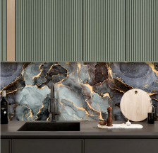 Фартук пластик фотопечать Бидасар браун 3м