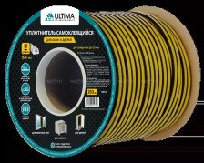 Уплотнитель E Черный двойной 9х4мм ULTIMA