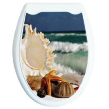 Сиденье для унитаза AQUA Prime Фотопринт БЕРЕГ