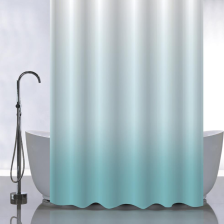 Штора для ванной комнаты 180х180см САНАКС ПЕРЕХОД-БИРЮЗА, без колец 01-102