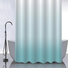 Штора для ванной комнаты 180х180см САНАКС ПЕРЕХОД-БИРЮЗА, без колец 01-102