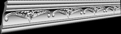 Плинтус потолочный GP-16 78х78мм (30) 2,0м