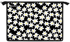 Папка для тетрадей 1 отд А4 Schoolformat Ромашковое поле пластик, на молнии